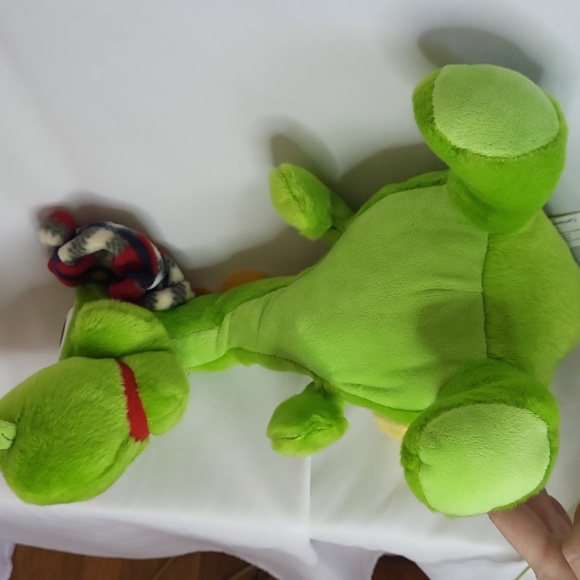 Dragon Dinosaur Lochness Monster Floppy plush In hat Russian tag Rare - Picture 16 of 17